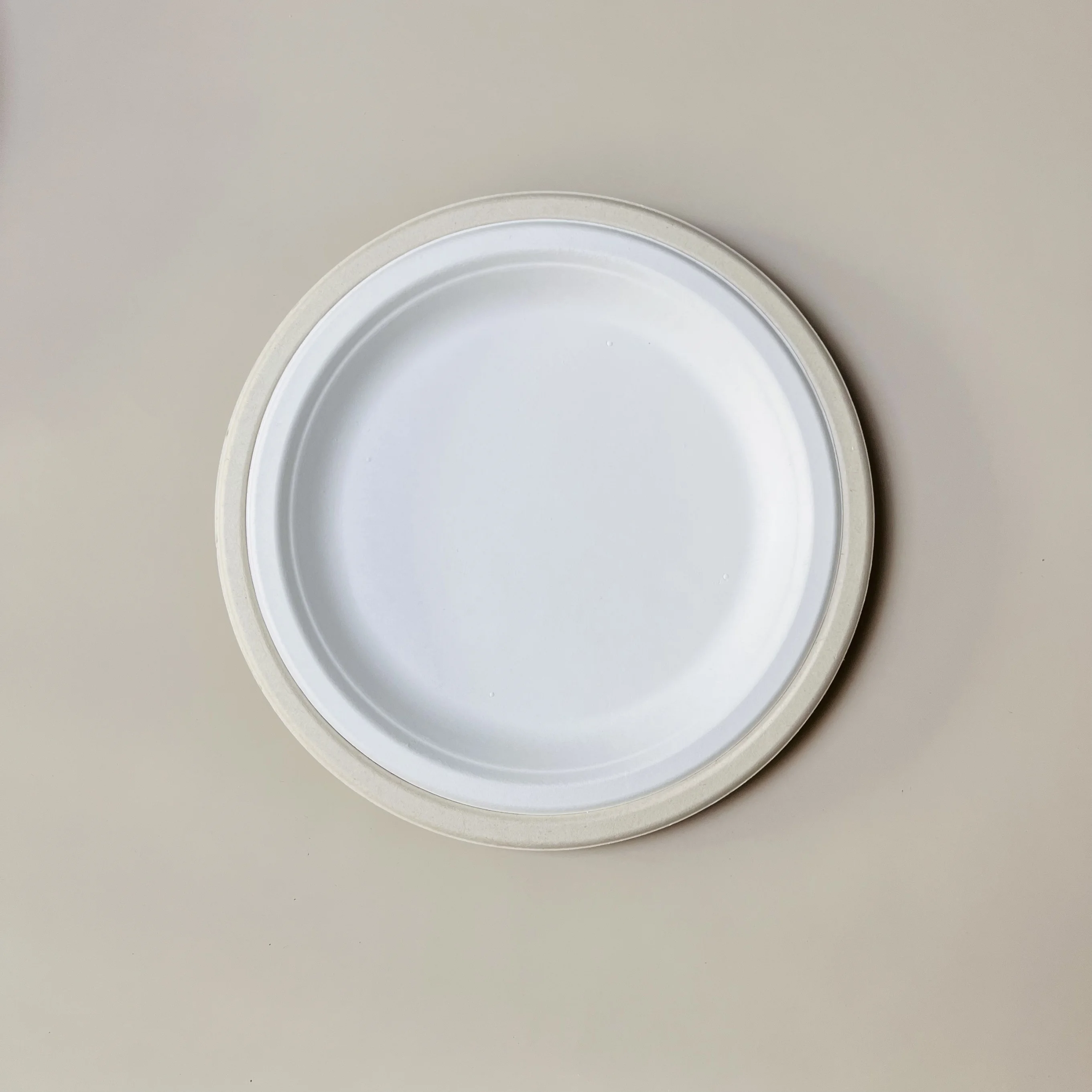 6 inch Round Disposable Paper Plate Sugarcane  Pulp Paper Party Plate Compostable 100% Biodegradable Bagasse Plates 240531