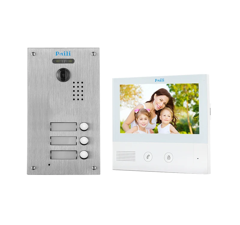 2 Wire & IP Video Intercom System for Villa Apartments Video Door Phone smart touch button Video phone inter phone wired