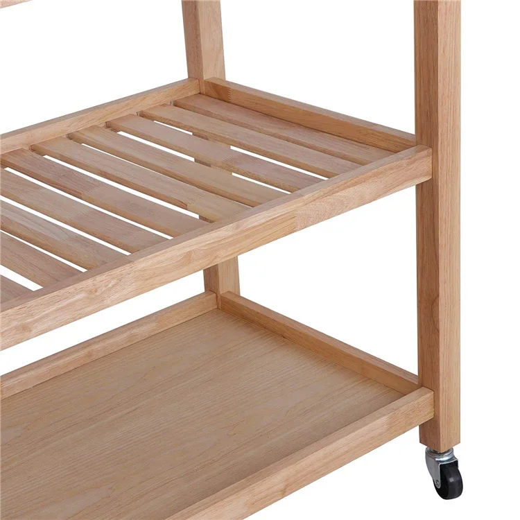 Sturdy With Wheels Mobile Kitchen Trolley