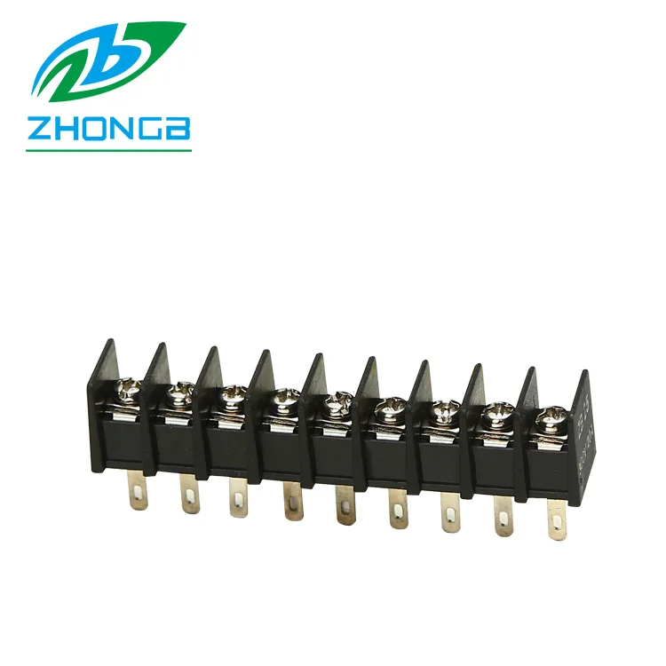 ZB25H pitch 7.62mm with fixing holes long pin header PCB barrier terminal blocks connectors