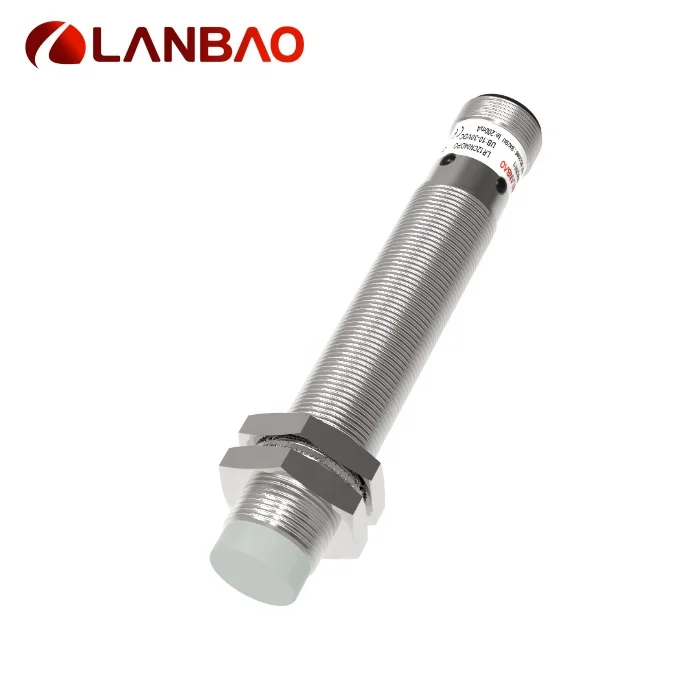 Lanbao M12 датчик приближения Индуктивный датчик расстояния срабатывания 10 мм Dc 10-30 в Npn No для производства упаковки