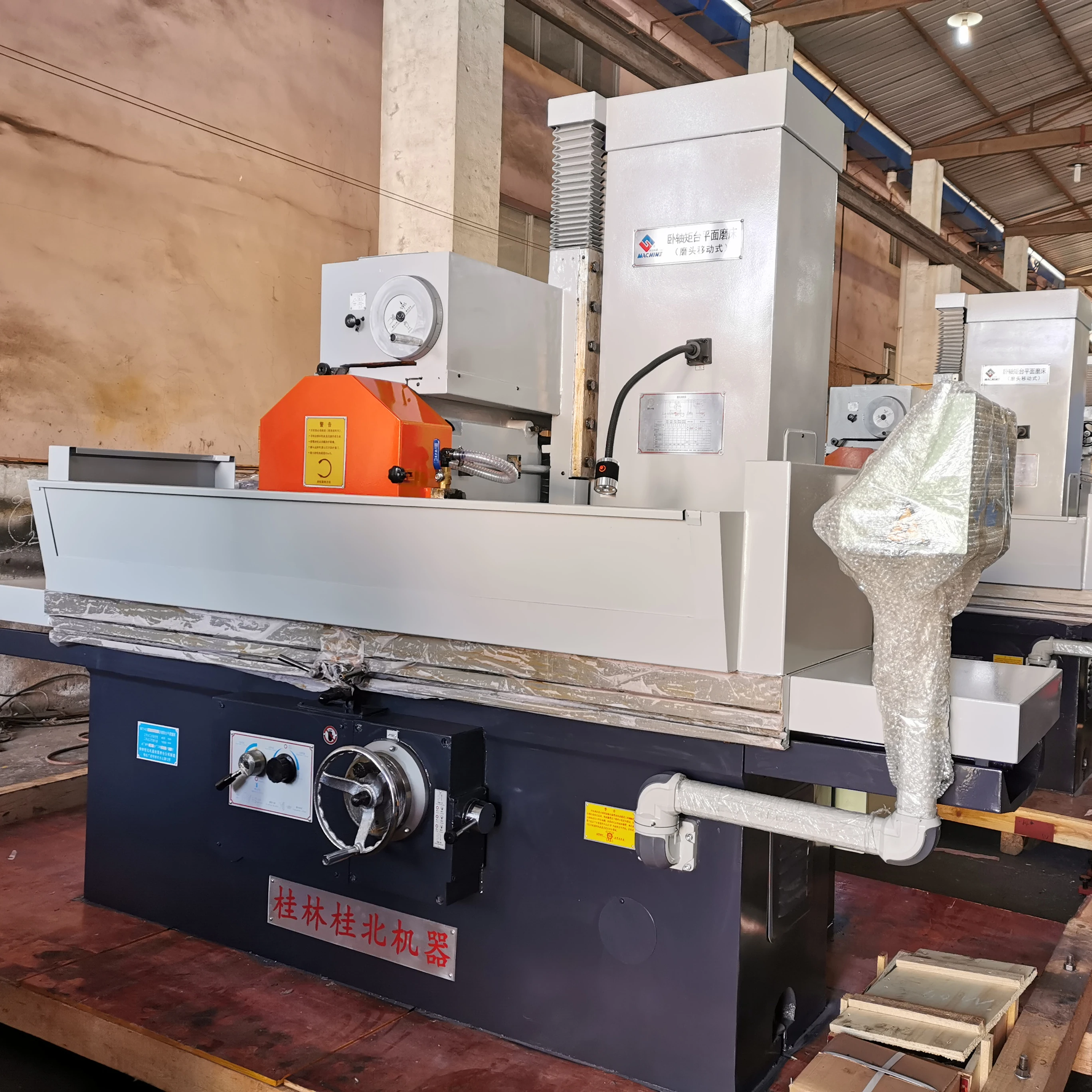 CNC PLC flat surface grinding machines with horizontal grinding wheel spindle and reciprocating table