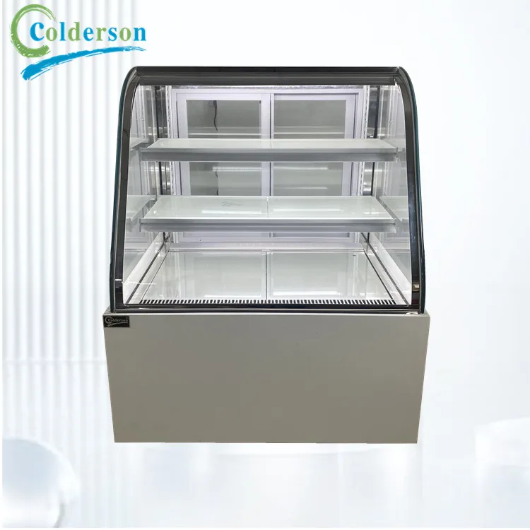 CDS-3SH-1800 arcade Cake Showcase 810L arc cabinet CE supermarket cake cabinet freezer cooler display refrigerator
