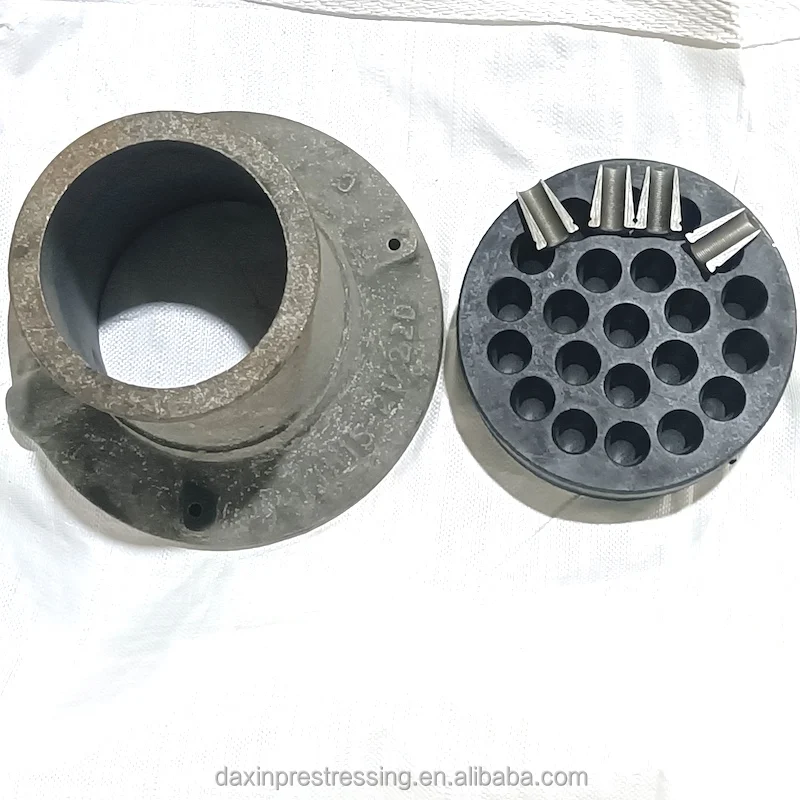 127 154 prestressed concrete anchor block for post tension stressing