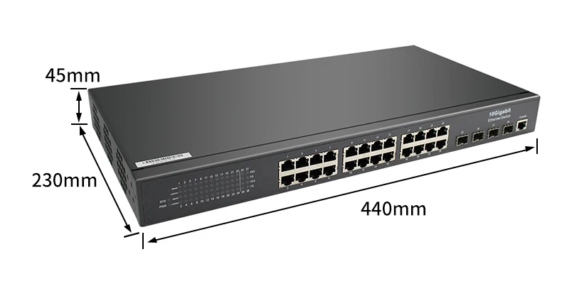 BK 2021 New Product 24 Port TP-link POE Gigabit Port Switch