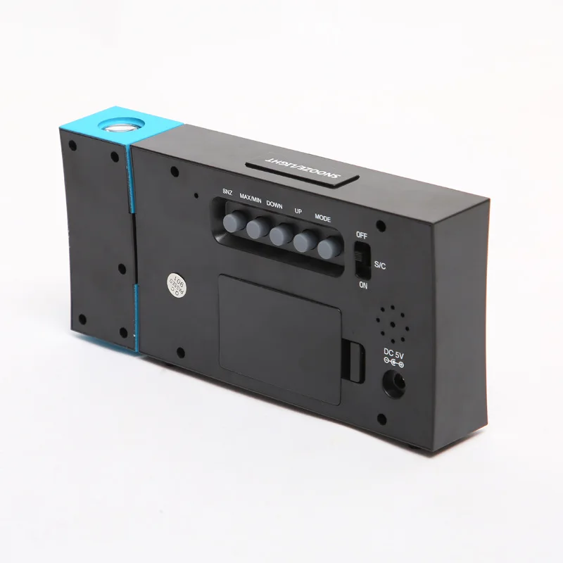 Оптовая продажа настольные часы с гигрометром для помещений цветные часы-проектор Forcast 8290 цифровые креативные квадратные