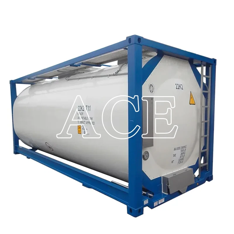 ASME Standard 25000L/26000L Capacity New 20ft ISO Tank Container T14 Acide Tank Container Made Steel Corten Steel Certified CSC