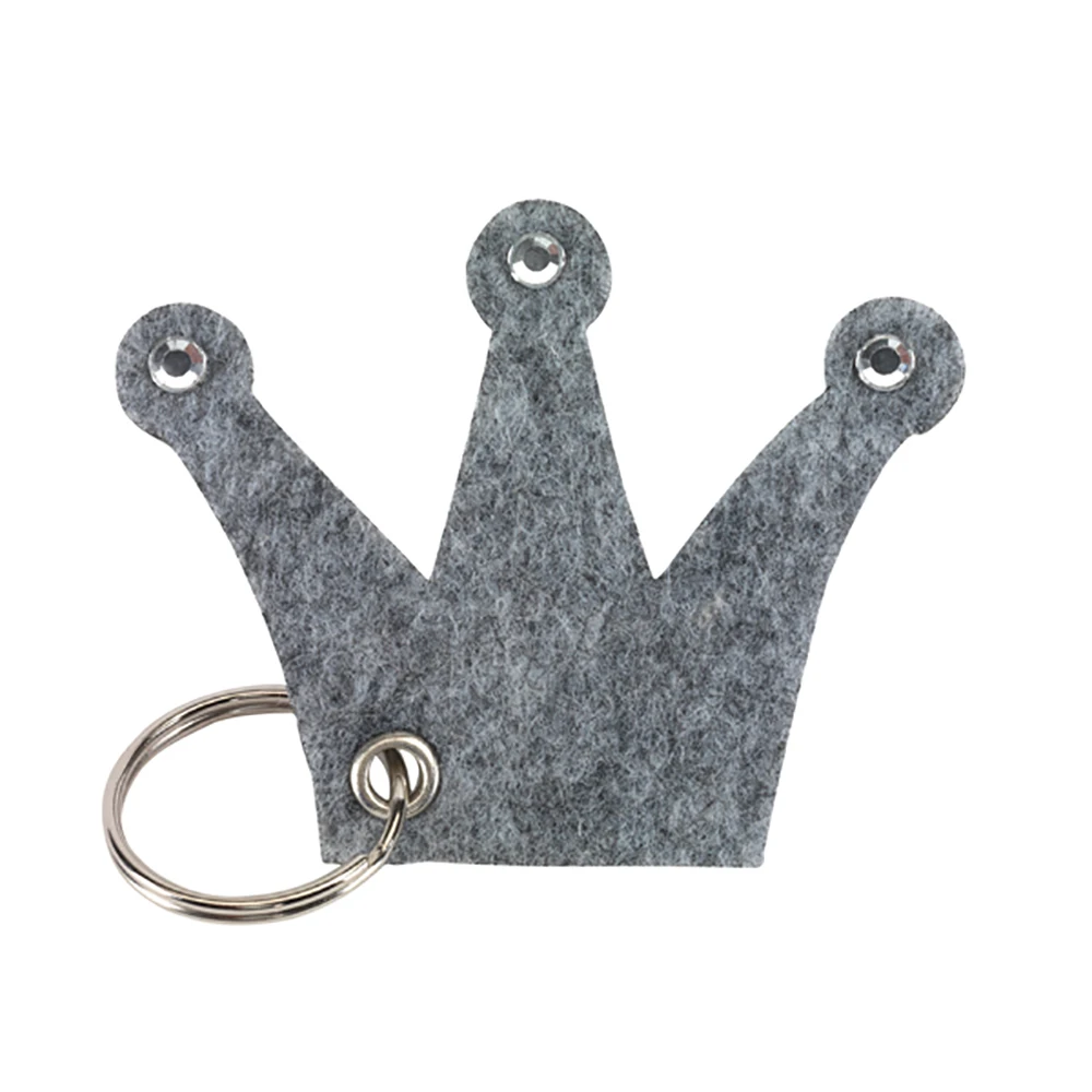 New Designer Exclusive Collection of grey felt keychain Eco Friendly Custom Size Handmade Best Felt Keychain Rings for Sale