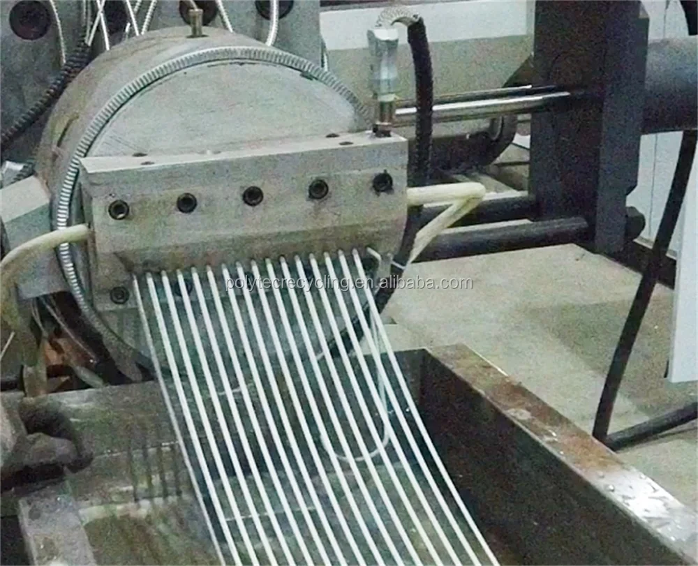 
POLYTEC PP white polypropylene woven bag pelletizing recycling machine 