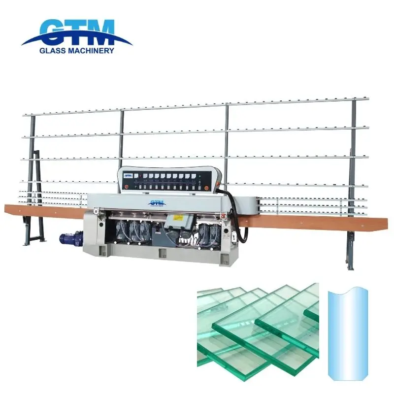 GM9 glass straight line edging polishing processing machine with high quality