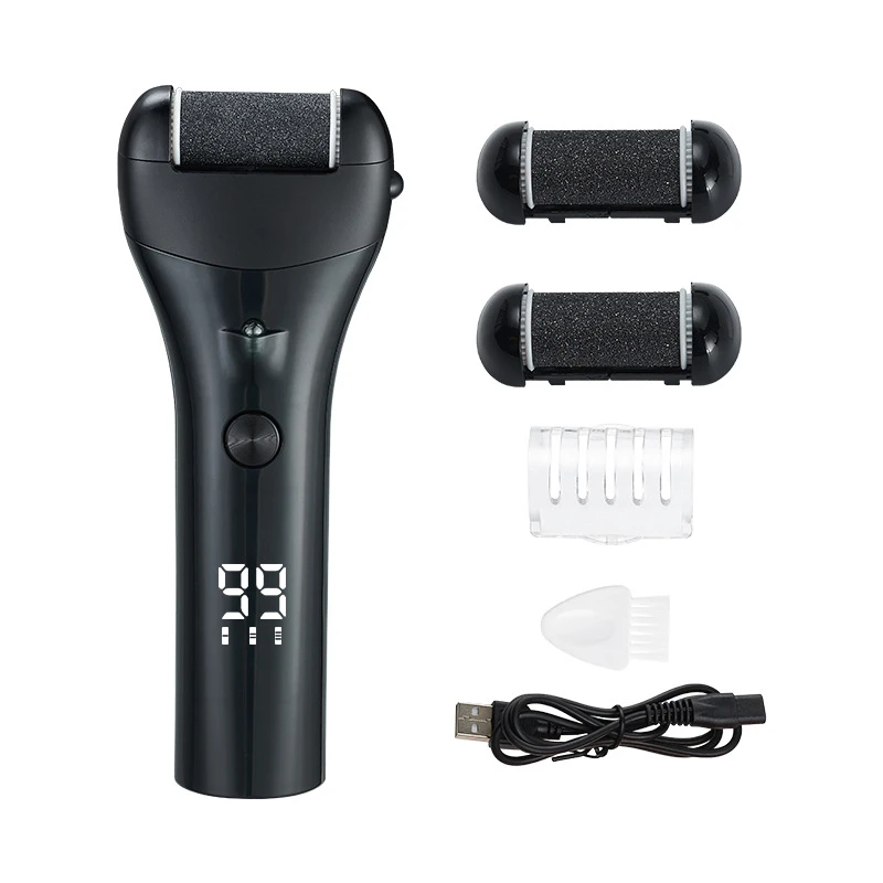 New Professional Electric Foot Grinder Waterproof USB Rechargeable Callus Remover LED Pedicure Foot File For Dead Skin