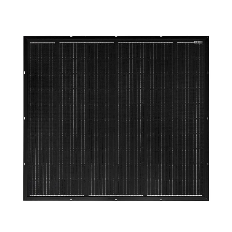 All black Lightweight Rigid 180W 200W 220W Balcony Solar PV Panel Balcony Power Plant 400W 800W Balkonkraftwerk Komplettset