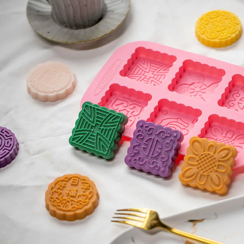 Fusimai куплю льда домашняя форма «сделай сам» 6 ячеек круглые квадратные силиконовые формы для торта в виде Луны