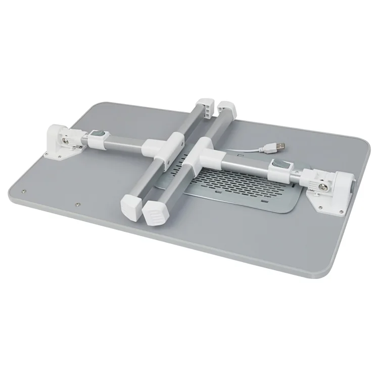 Factory Hot Sale PU Panel Adjustable Laptop Table Lap Table Laptop Multipurpose Laptop Table  With Cooling Fan
