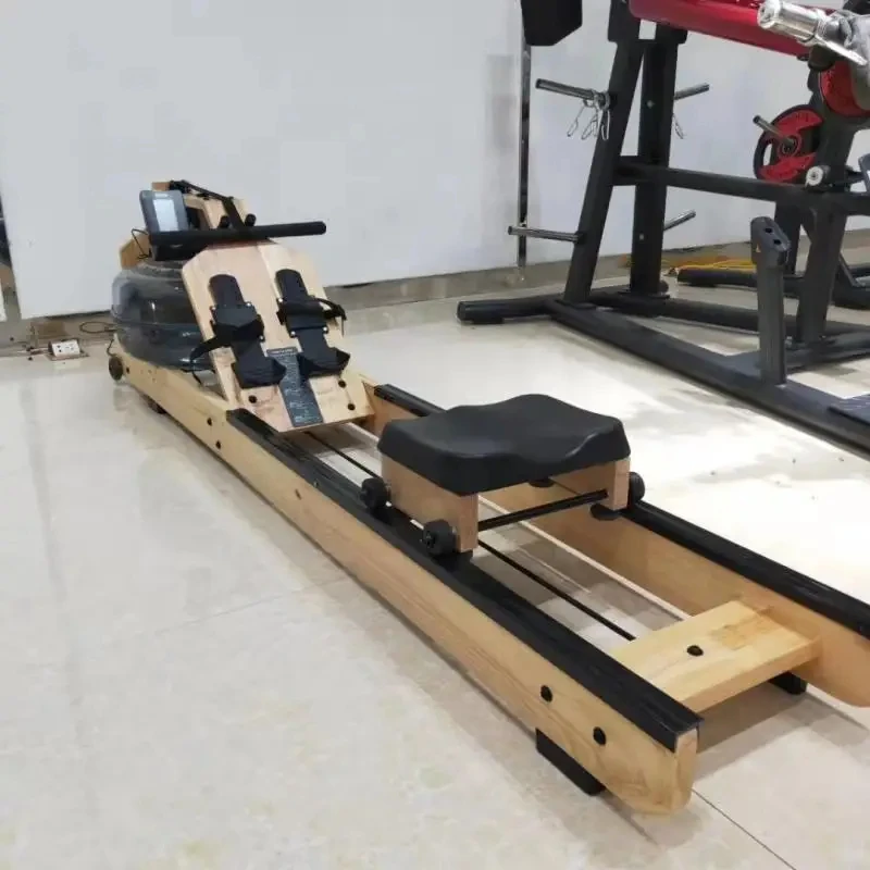 Gym Fitness Water Resistance Rower Machine Wooden Rowers Commercial Rowing Machine