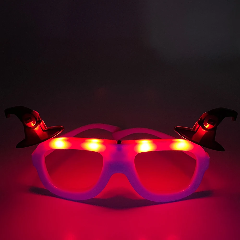 Halloween Event Party Favors Supplies  LED Witch Hat Glasses
