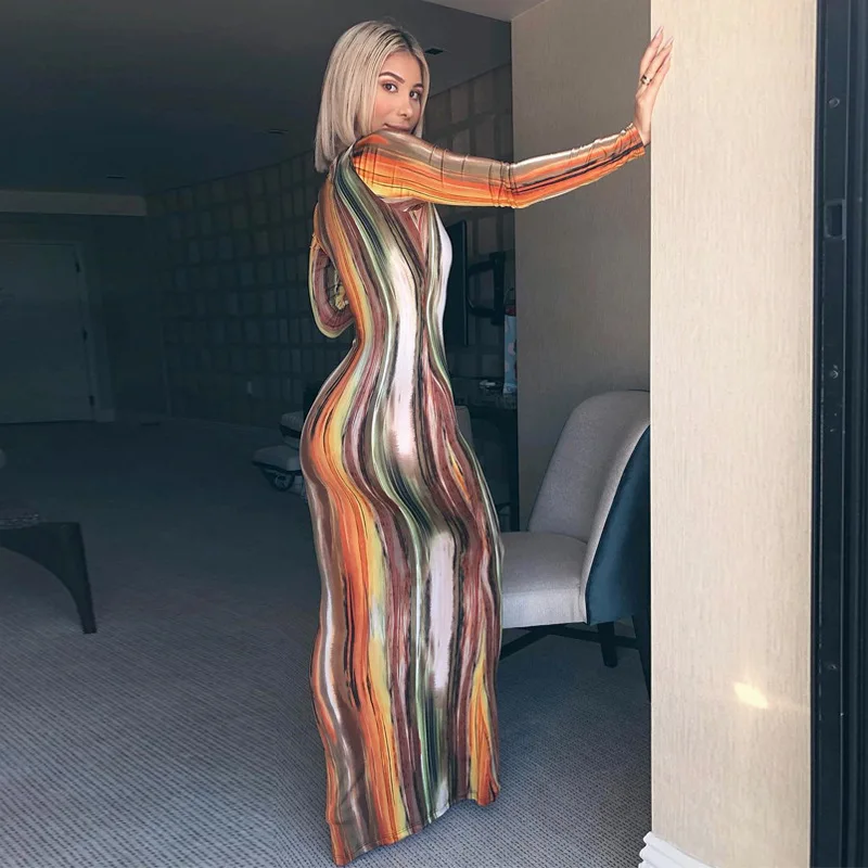  2021 Elegant Casual Dresses Women Clothing Fashion Custom Printed Sleeveless Midi Bodycon Fall Dress