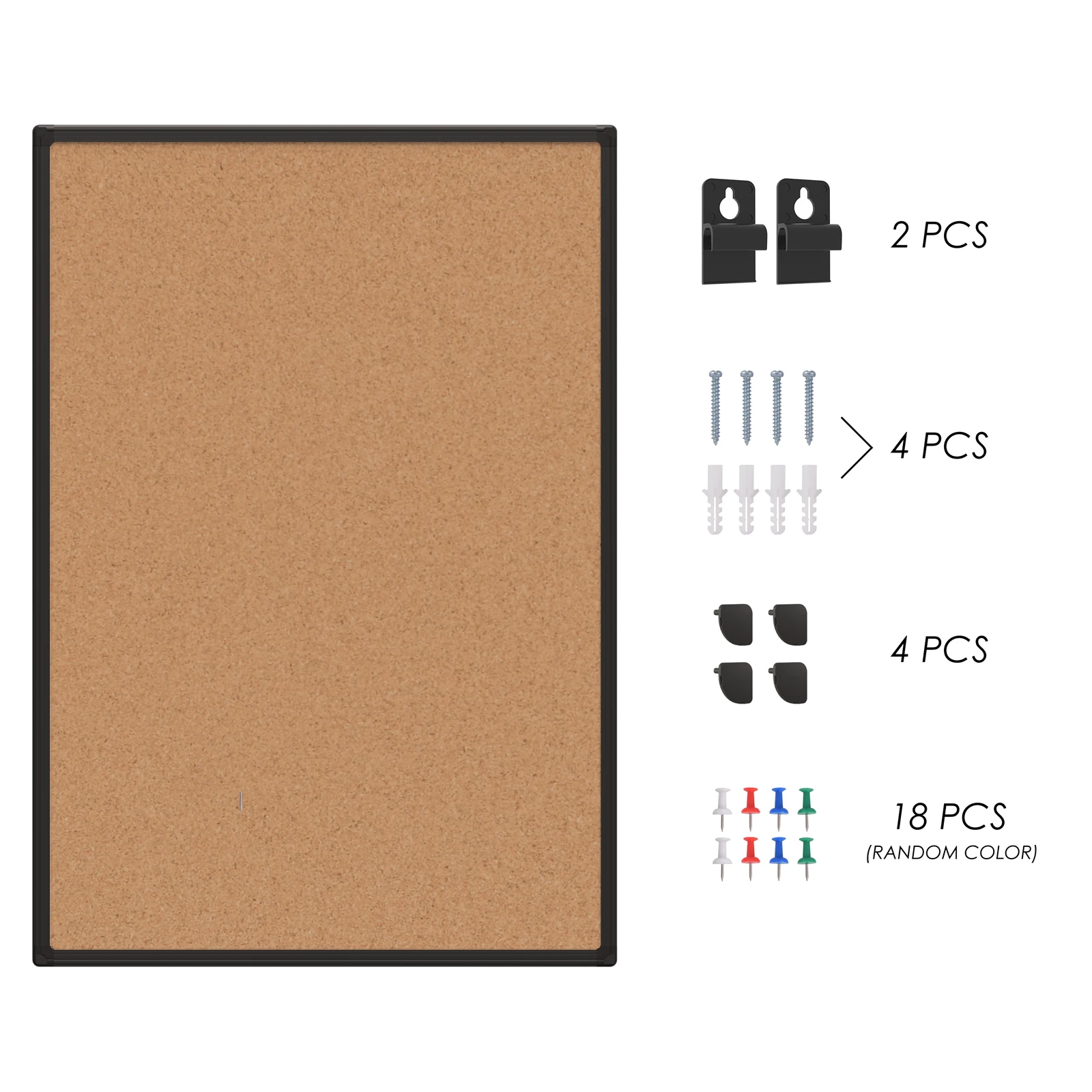 36*48inch  bulletin cork board  with black aluminum frame durable and light weight notice board