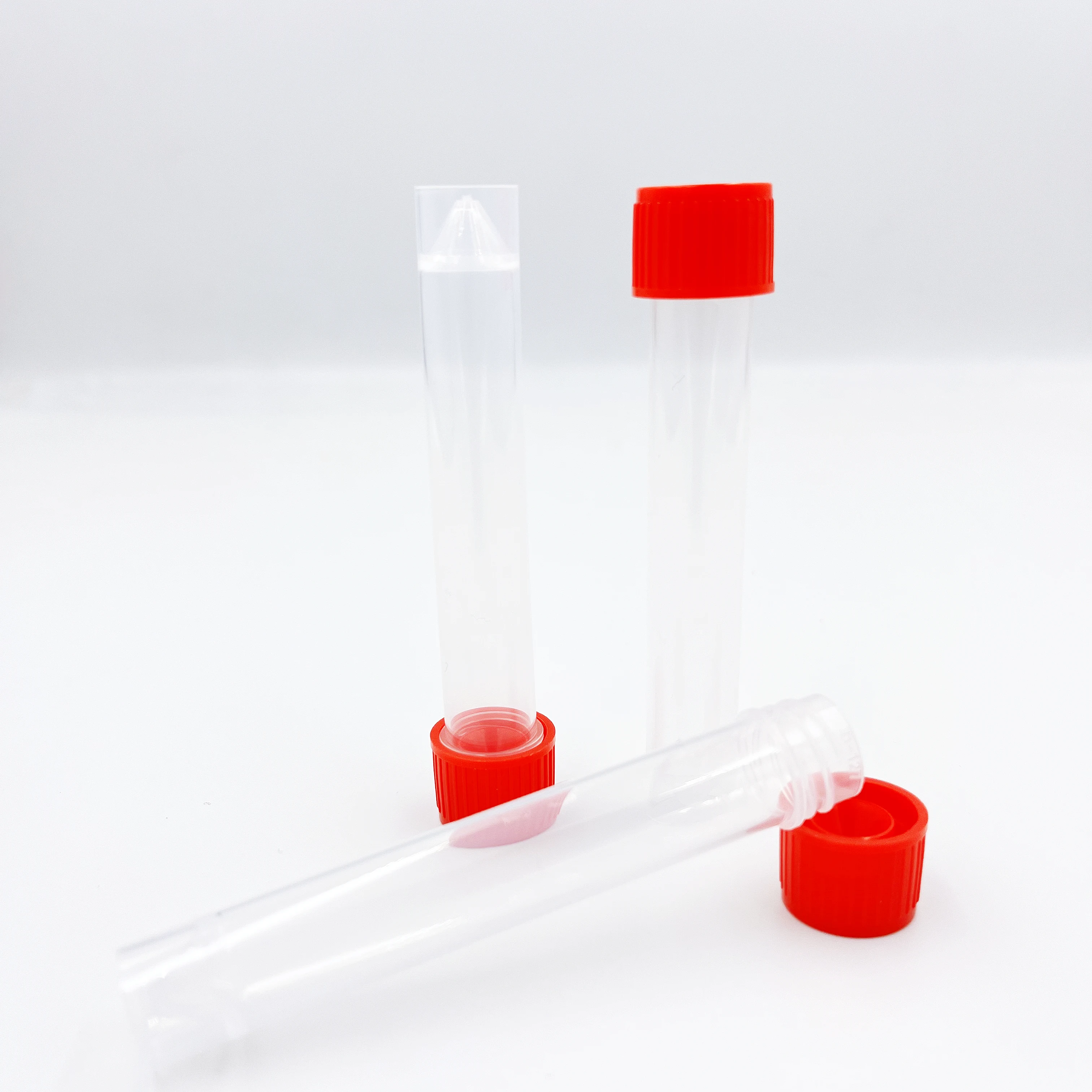 10ML PP Grade Self-Standing Sampling Tube with Plug Seal Cap,disposable screw sample specimen storage