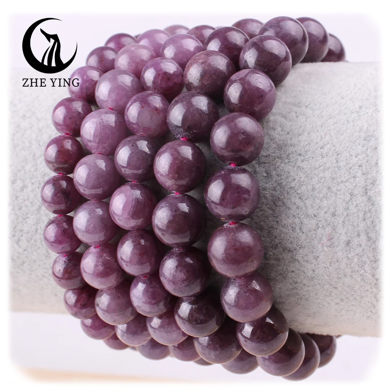 Zhe Ying 7-12 мм круглый рубиновый камень натуральный оптом рубин свободный драгоценный браслеты рубиновые бусины