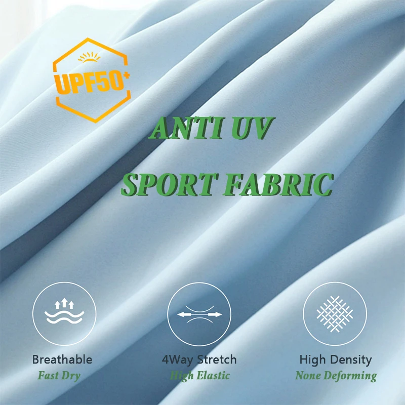 High density sport fitness wear UV protection clothes UPF 50 shirt for women