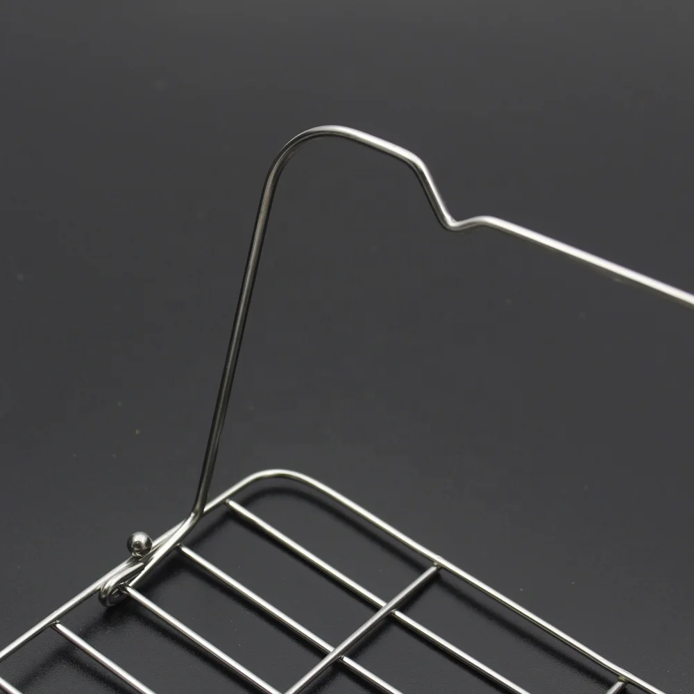Stainless Steel Wire Cake Cooling Rack with Foldable Legs Cake Turntable for Baking Dishes & Pans