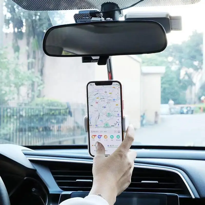  RTS Автомобильный держатель для телефона зеркало заднего вида сотового 360 GPS подставка авто задний подголовник Кронштейн Аксессуары мобильных