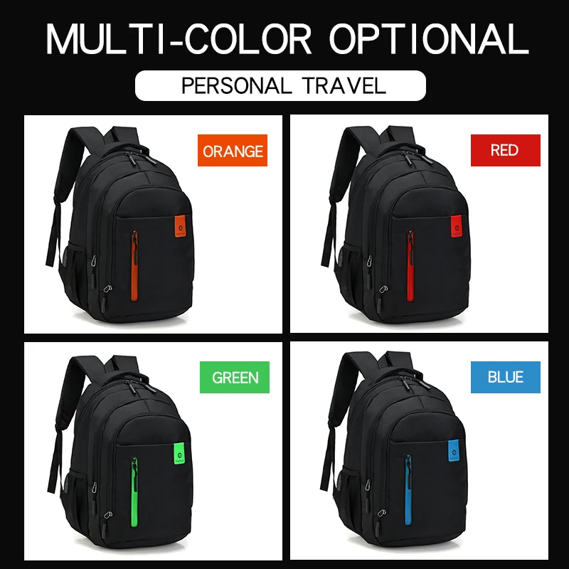 2022 Custom Logo Waterproof Laptop Backpack Mochila Escolar Nylon Oxford Unisex Laptop Backpack Travel Backpack School Bags