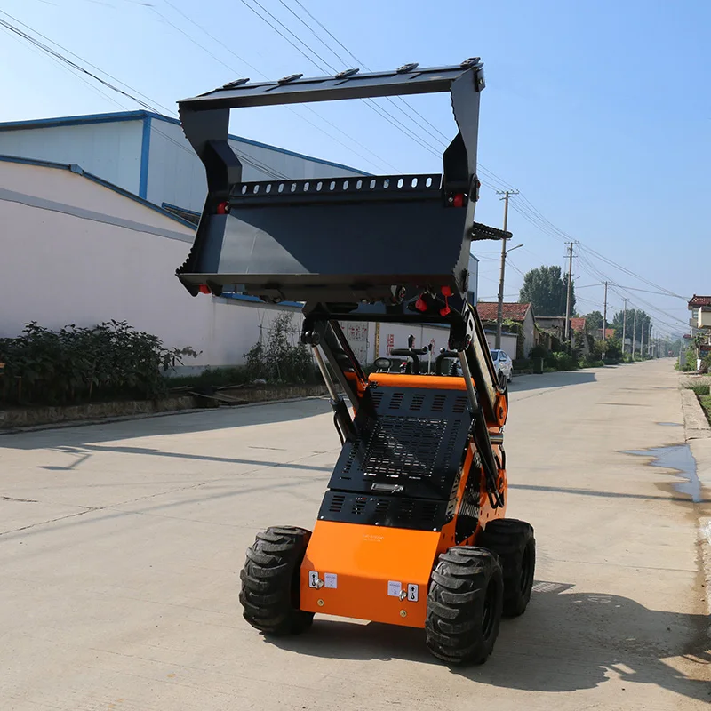 Mini skid steer loader Meng TY323 wheeled skid steer loader