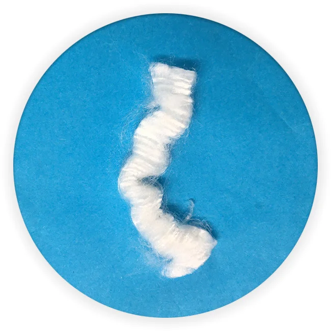 Condyctive полиамидное волокно белого