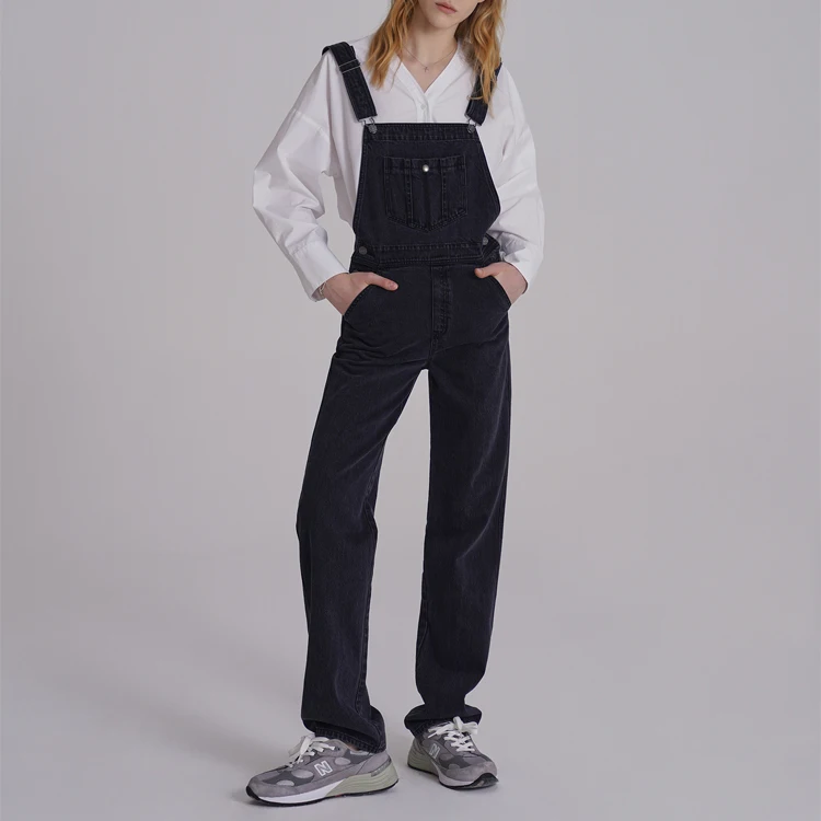 Sling Denim Bib Trousers womens denim overall Clothing  Elastic Ripped Blue Woman Denim Jeans Jumpsuit