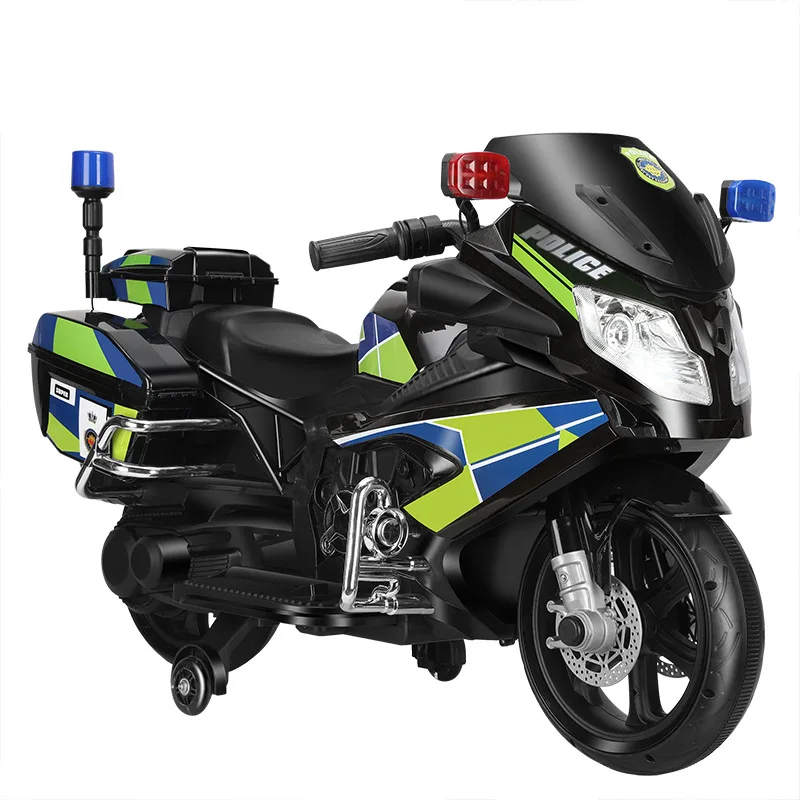 Wholesale 12V Children Electric Tricycle Motorbike Ride on Car Toys for Kids Dual Drive Kids Electric Motorcycle for Boys Girls