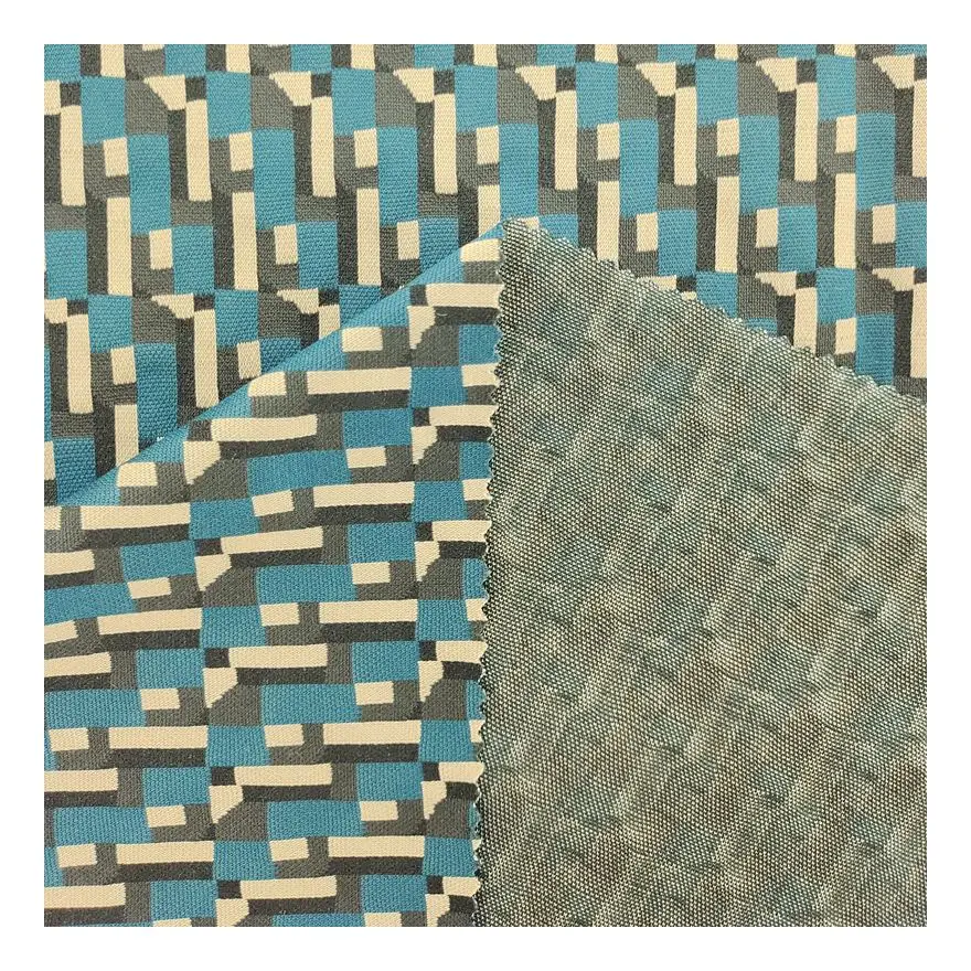 Модная трикотажная жаккардовая ткань из полиэстера нейлона и спандекса для одежды брюк