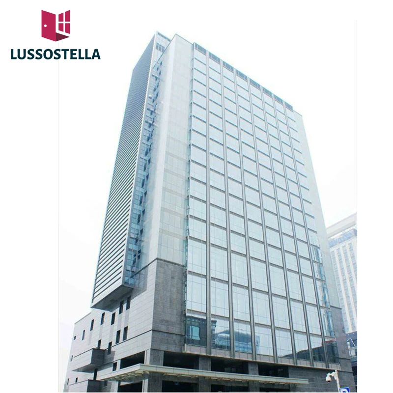 New Commercial Building Facade Solutions Glazing Aluminum Curtain Walls