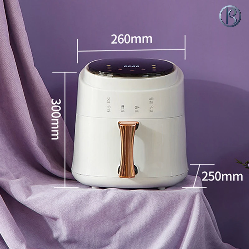 Stainless steel double basket oven air fryer machine high quality multifunctional air fryer without  electric digital for sale