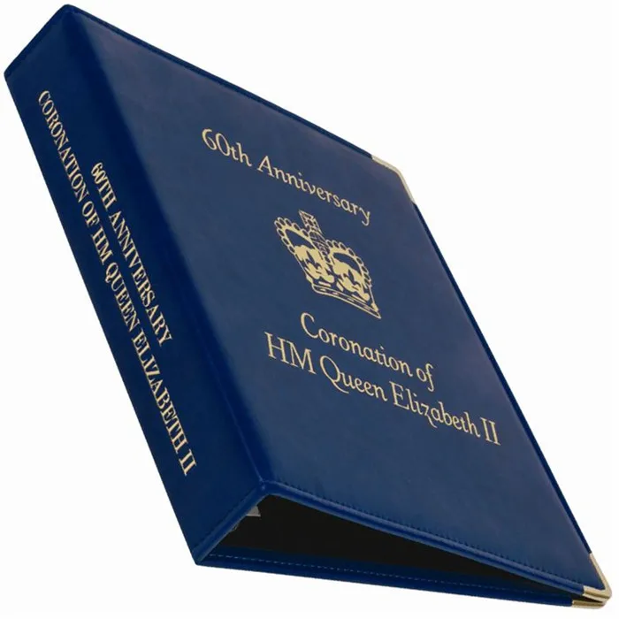 High quality custom logo soft faux leather A4 3 ring binder