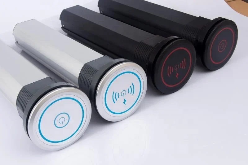 New Design Silver Safety Desktop Grommet Gold Outlet Recessed Strip Port Electric Plug With Usb Kitchen Pop Up Power Socket