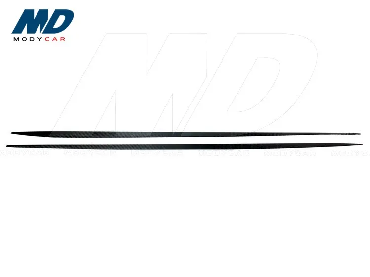 Modycar Style Carbon Fiber Side Skirt Insert For 2015-2016 MERCEDES BENZ C-Class W205 AMG C63