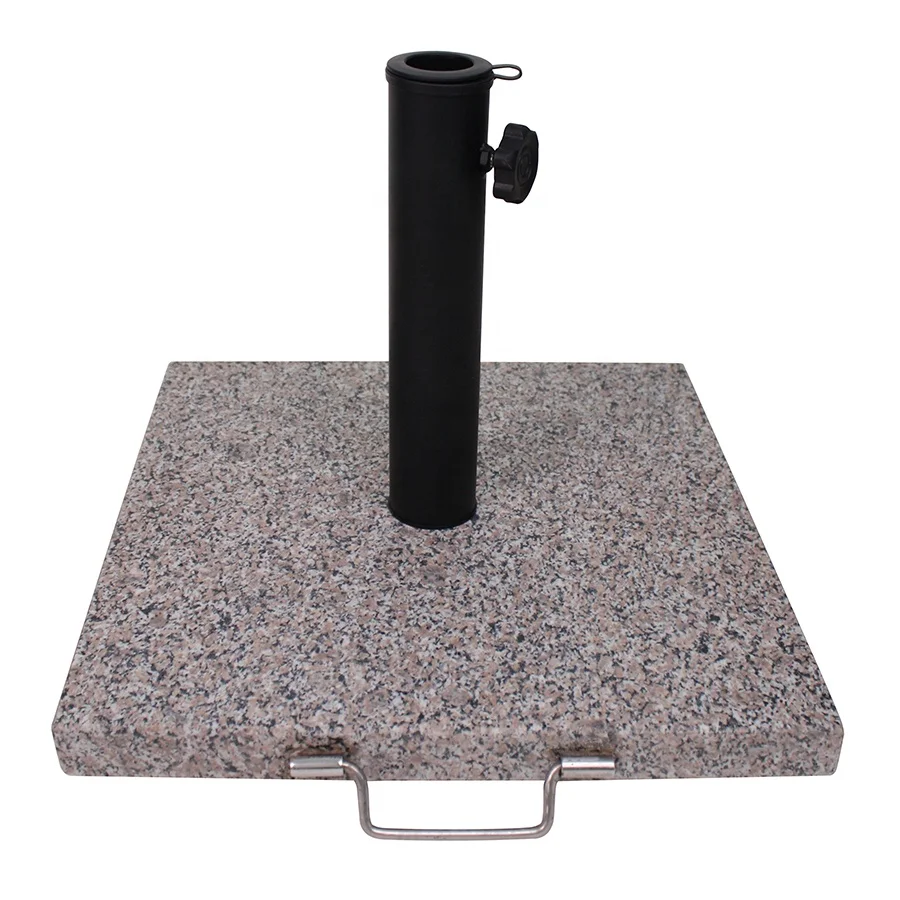 Promotional Outdoor leisure patio granite umbrella stand Granite umbrella base