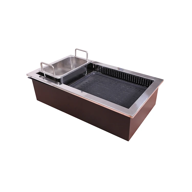 Factory custom electric bbq grill smokeless non stick chinese hot soup pot restaurant equipment