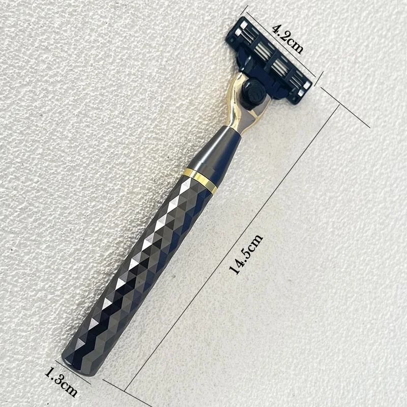 New Design High Quality 3 Blade Safety Razor Compatible With Gillette System Man Triple Shaving Metal Razor