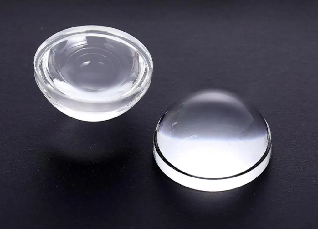 48mm diameter can be customized optical glass convex lens car lamp LED lens high borosilicate glass lens