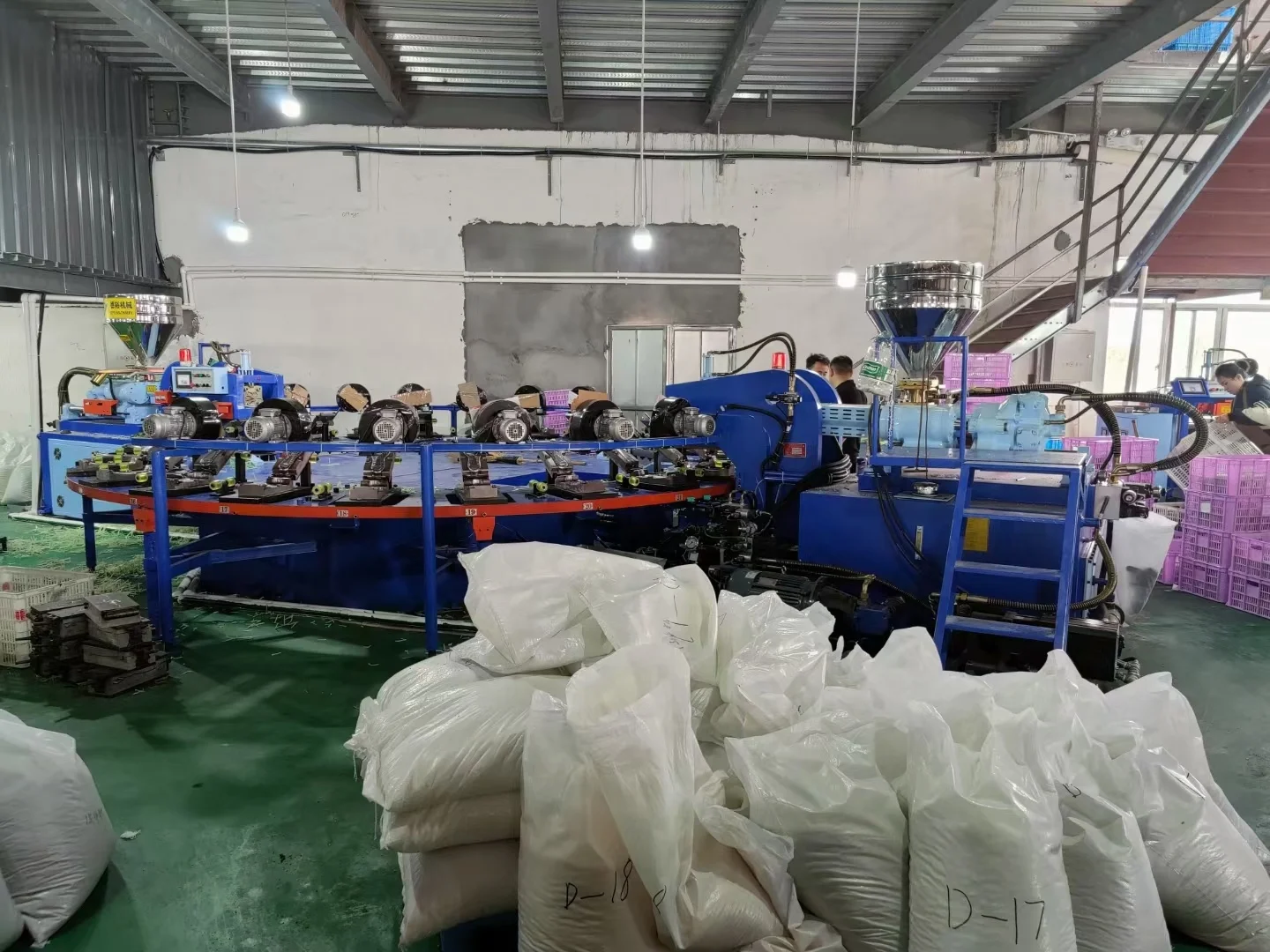 Rotary Type double color Plastic-Rubber Sole Injection Moulding Machine