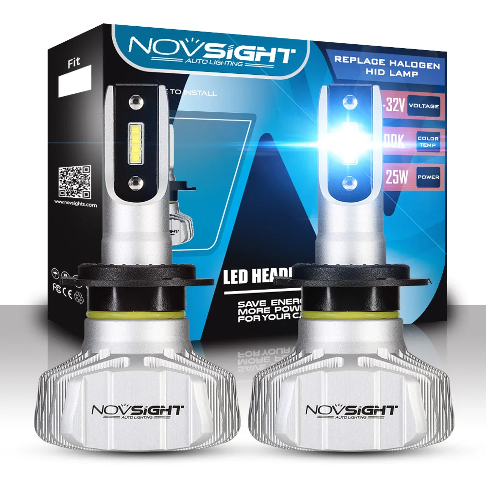 Novsight A500-N15 Новый S1 плюс Сеул Y1919 10000LM 9005 9006 9007 H1 H3 H4 H7 H11 H13 автомобиля светодио дный лампы фар