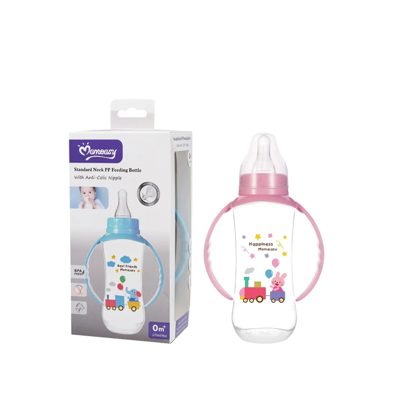 
MOQ One Carton Factory Directly Supply BPA Free Cheap Baby 240ml/8oz Standard PP Feeding Bottle 