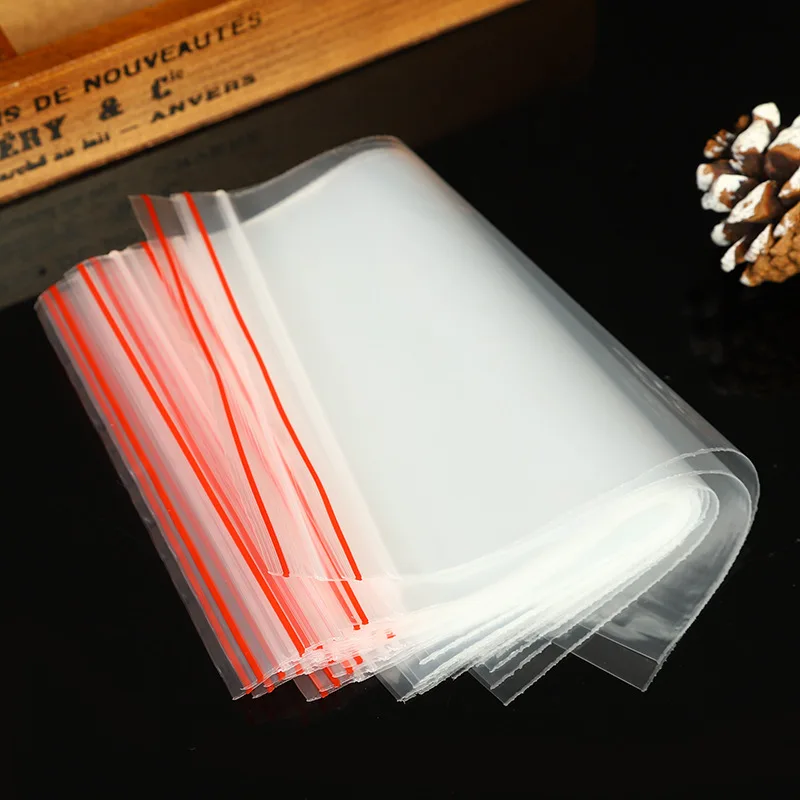 High Quality 16*23cm 60 microns plastic Zipper Pouch Low Density Polyethylene Zip Lock Bag