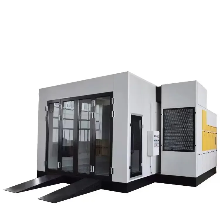 infared electric customized auto thermal car spraying spray paint booth with touching screen for sale