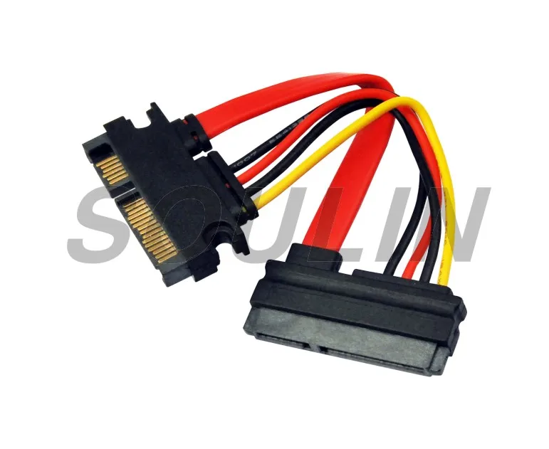 Адаптер питания кабель 15 Pin SATA мужчина к двойной 4 Pin IDE HDD женский