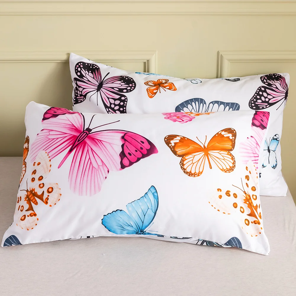 Fashion Printed Home Bedding Set Breathable Duvet Cover Pillowcase