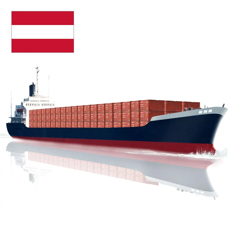 Guangzhou Freight forwarder specializes in reliable and cheap cargo transportation by sea DDU/DDP from China to Austria Shipping